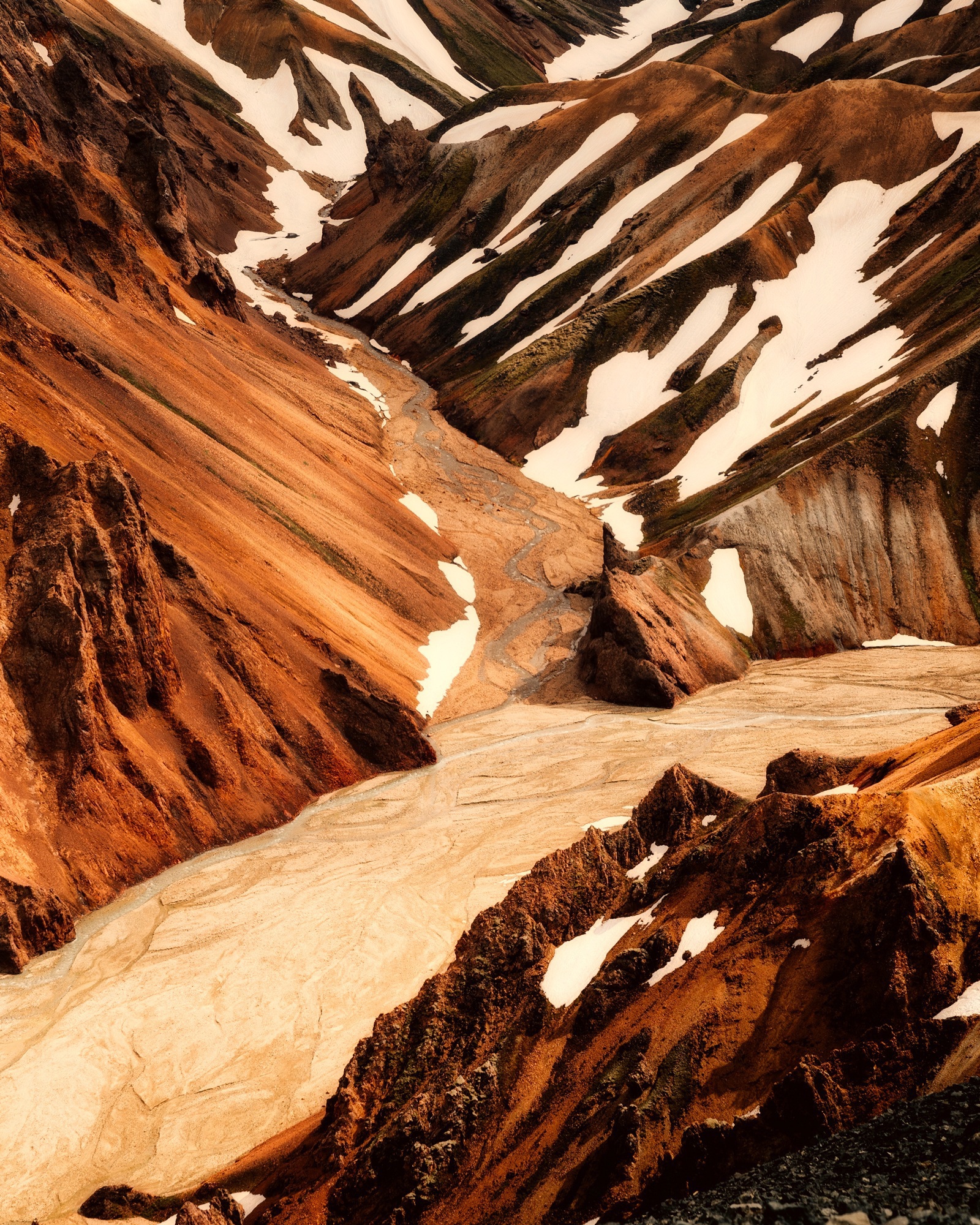 Ravine with snow